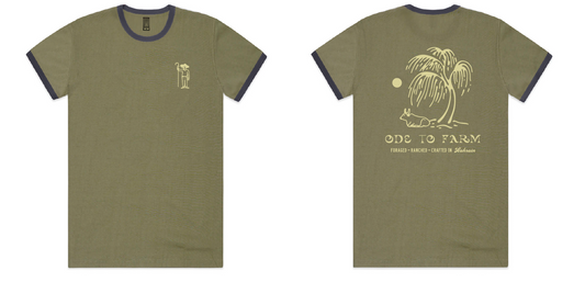 Palm Tree Capsule | Ringer Tee | Olive